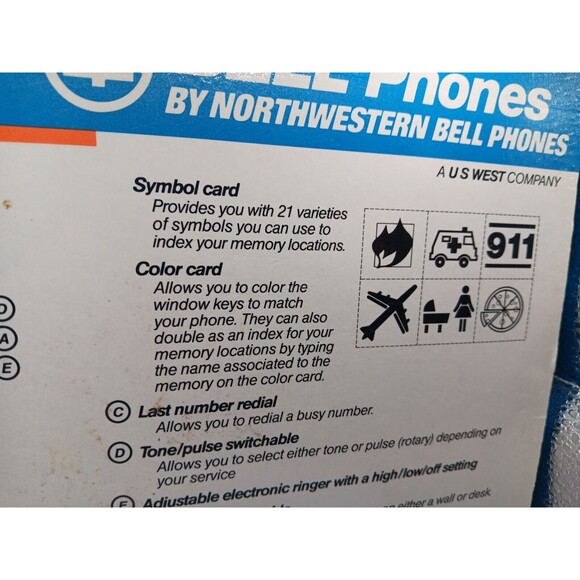 Vintage Northwestern Bell Phones Photo Touch Granny Core Large Numbers #53011 - Picture 12 of 13